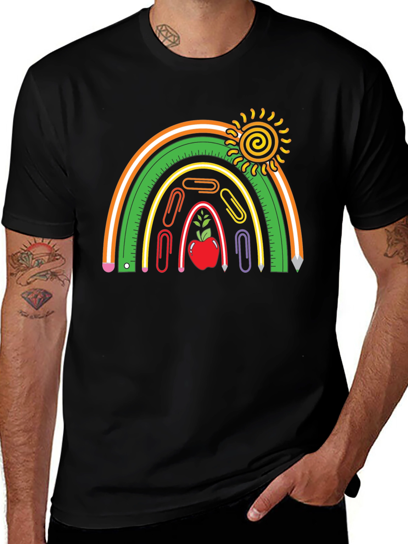 Teacher Rainbow Graphic T-Shirt