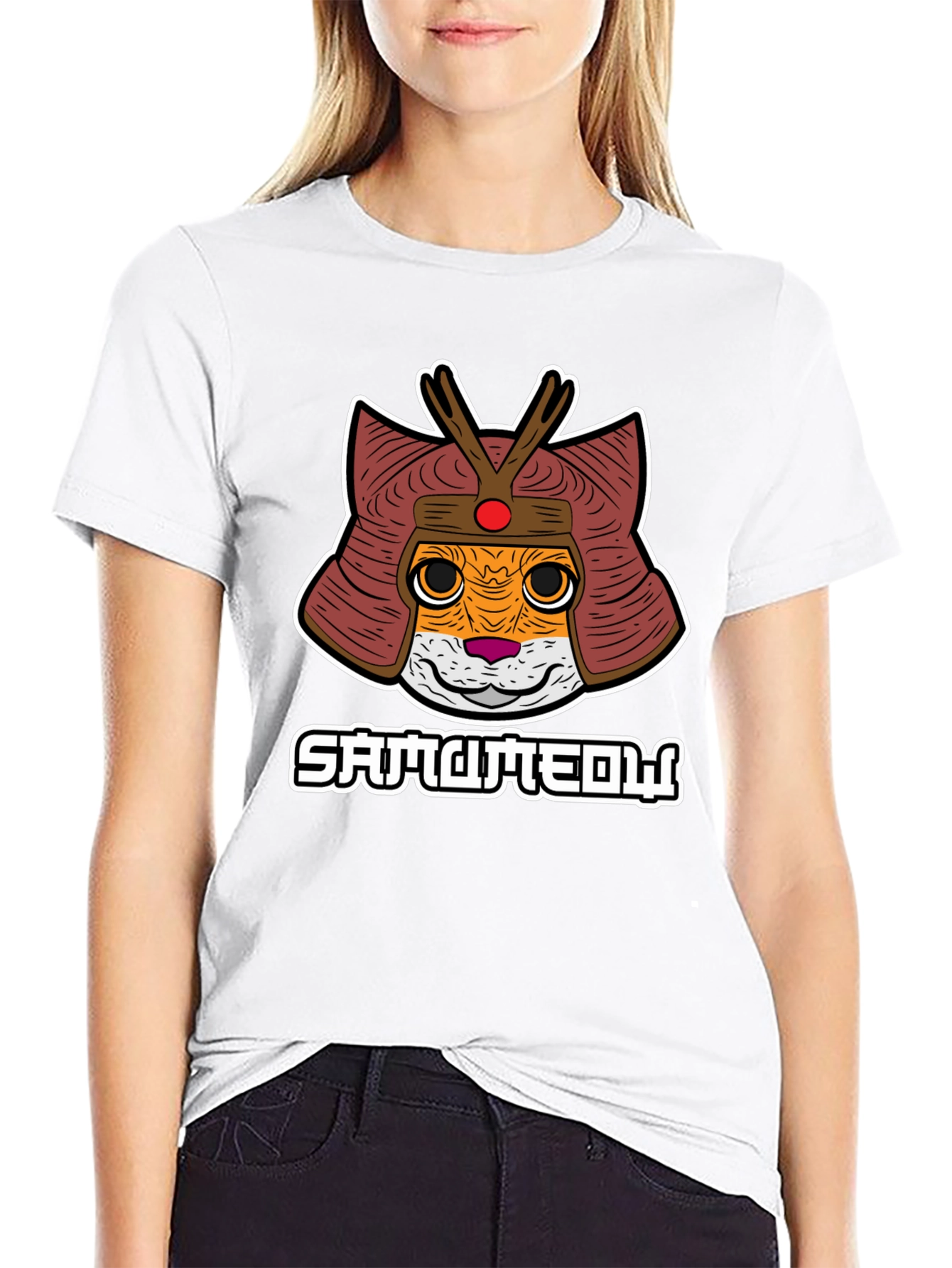 Samurameow T-Shirt: Cat Samurai