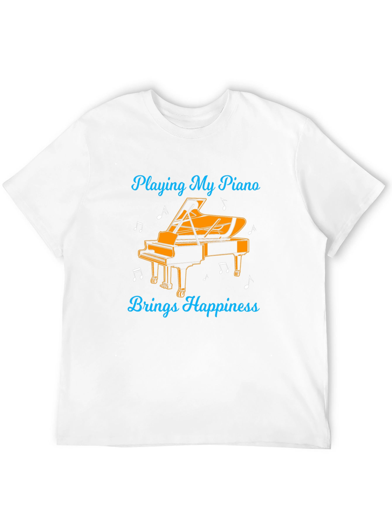 Piano Happiness Black Graphic Tee