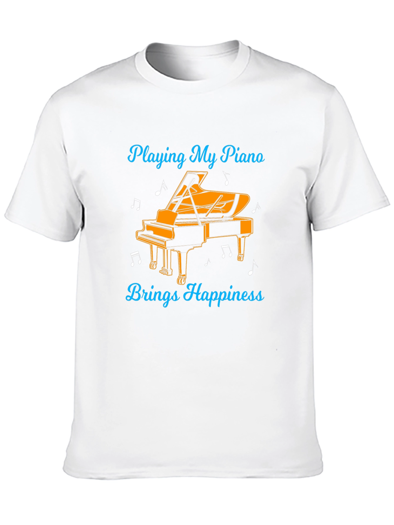 Piano Happiness Black Graphic Tee