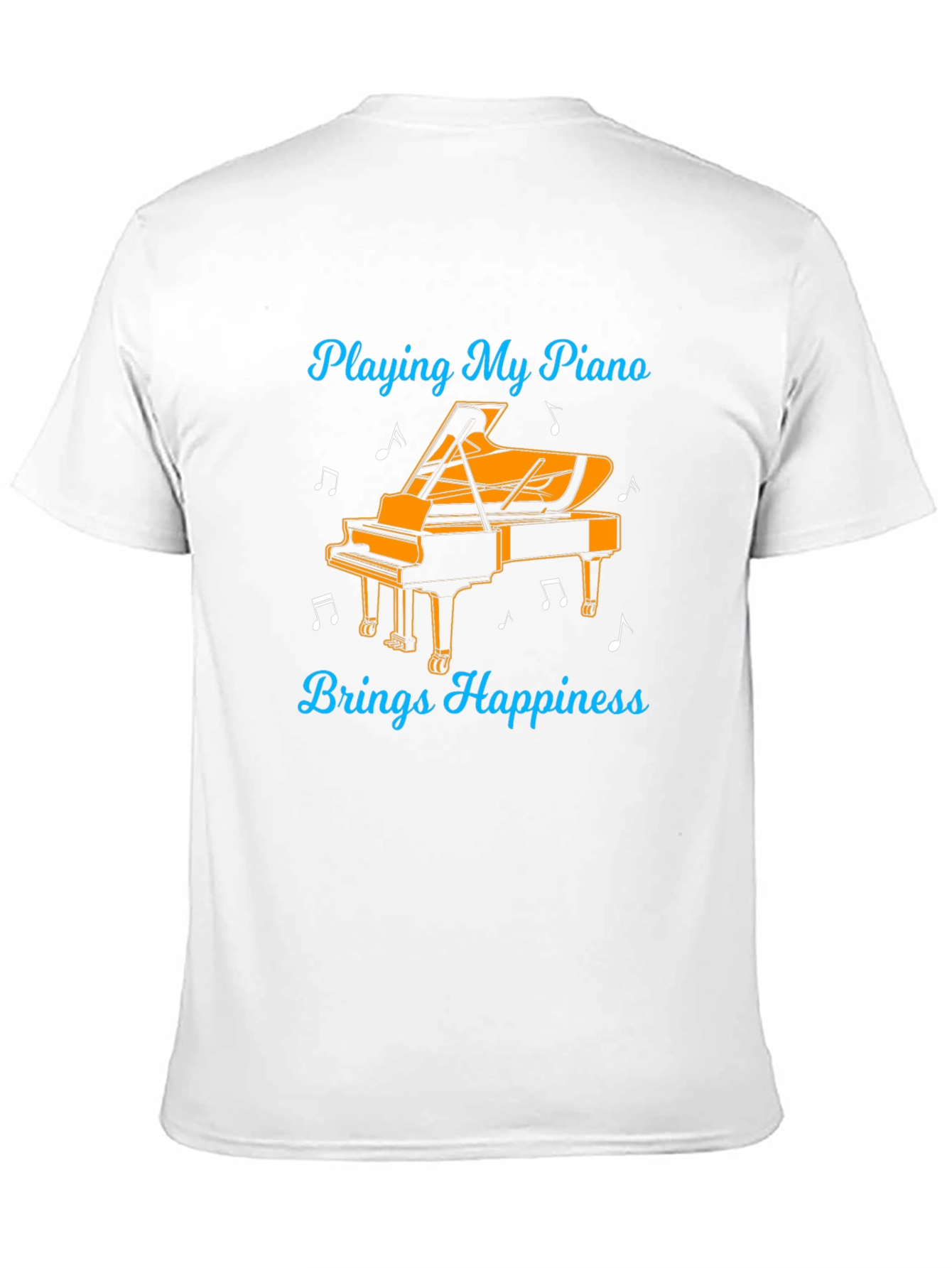Piano Happiness Black Graphic Tee
