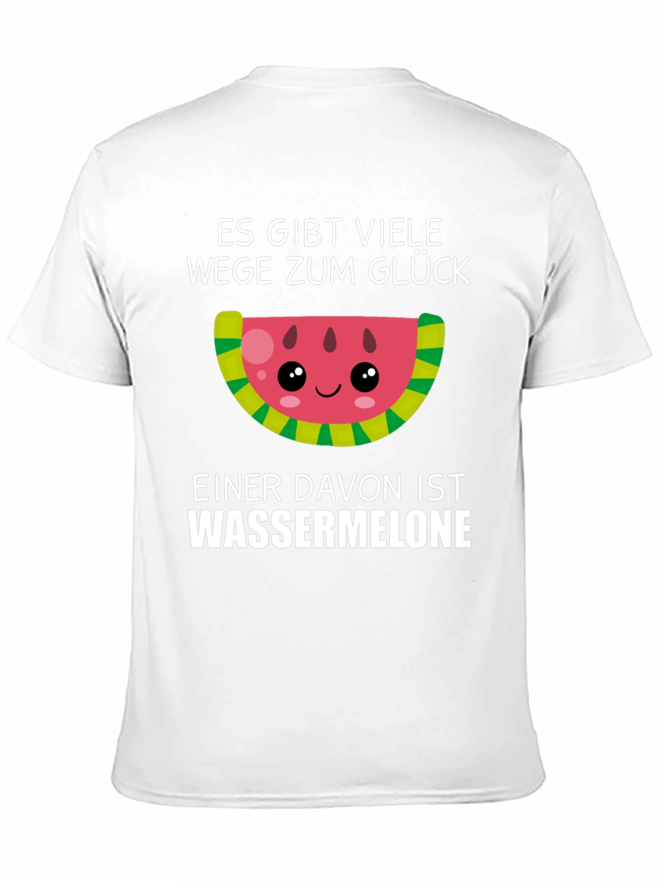 Funny Watermelon Glück T-Shirt - German Saying