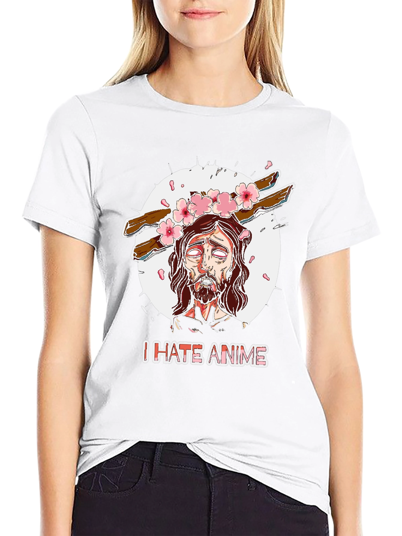 I Hate Anime Graphic Tee
