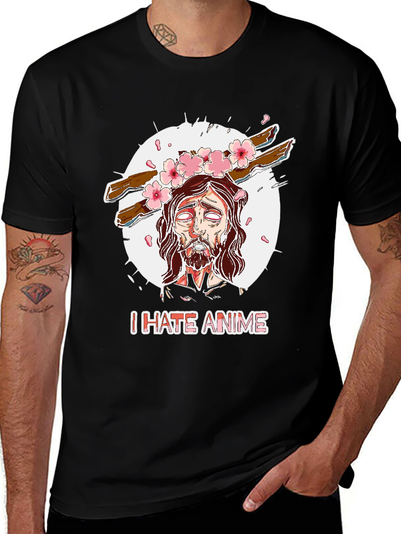 I Hate Anime Graphic Tee