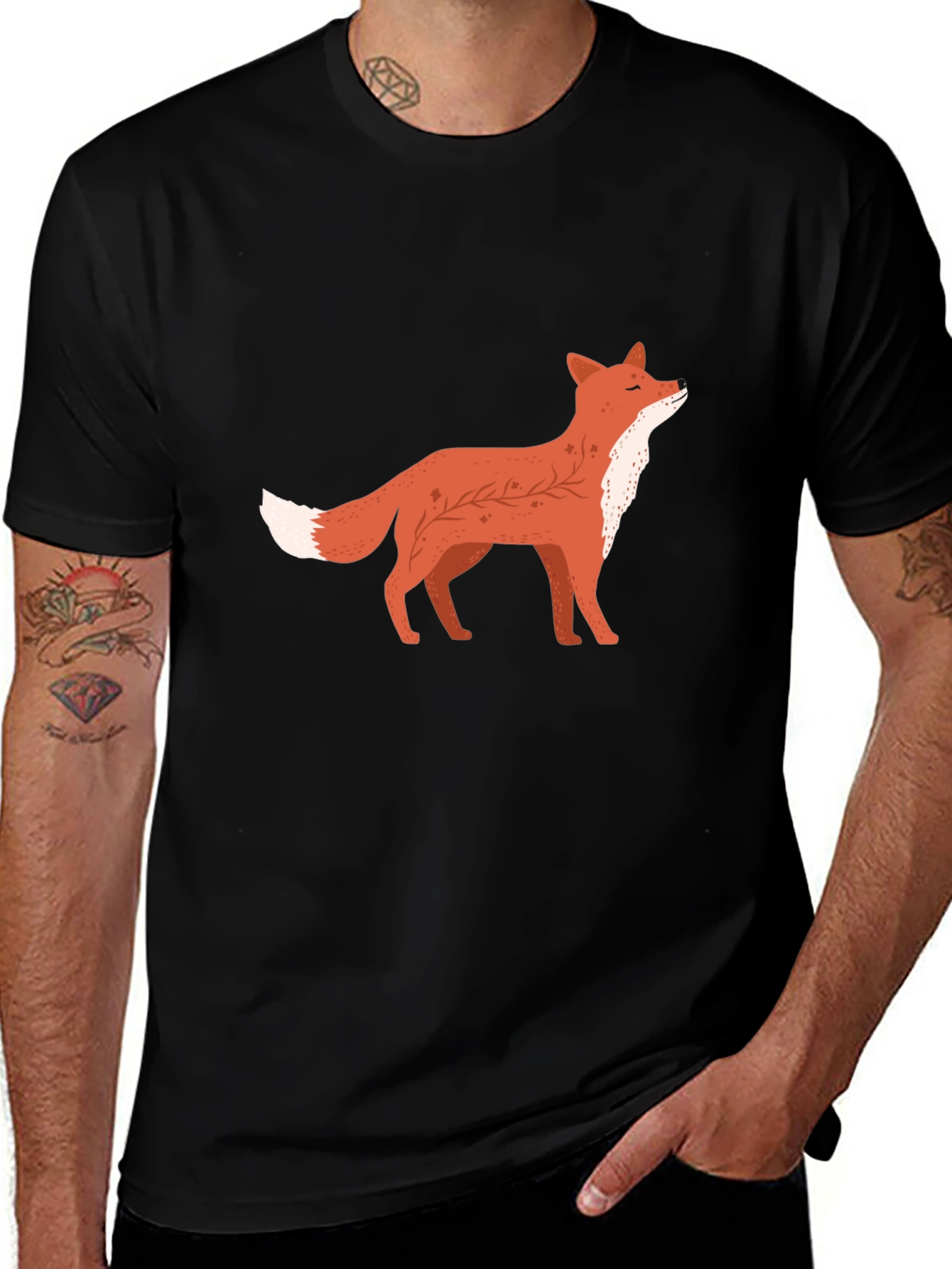 Fox Graphic Black T-Shirt