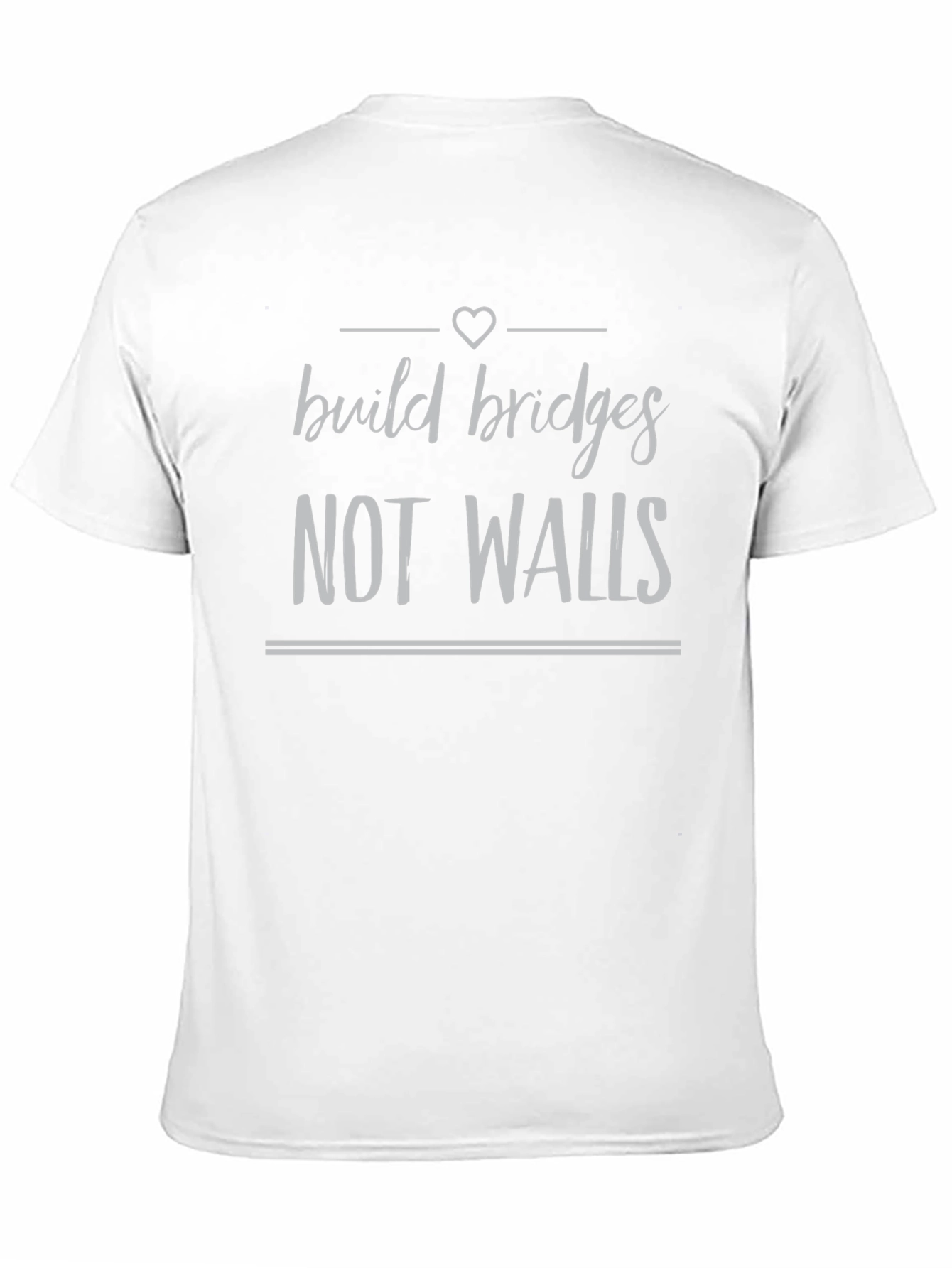 Build Bridges T-Shirt - Black Crew Neck