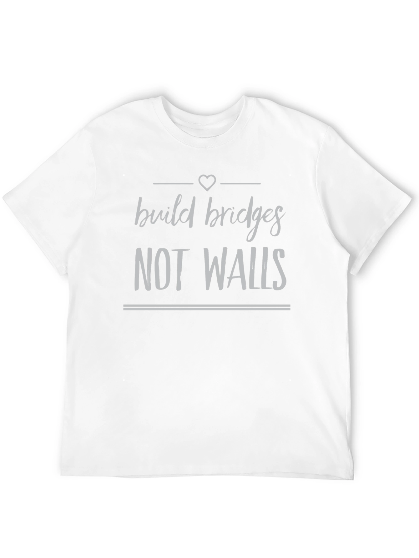Build Bridges T-Shirt - Black Crew Neck