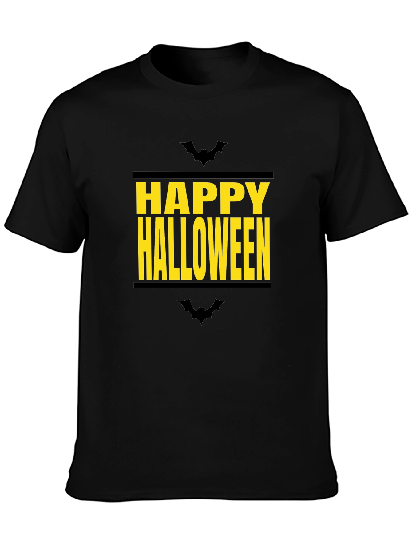 Happy Halloween Graphic Tee - Black