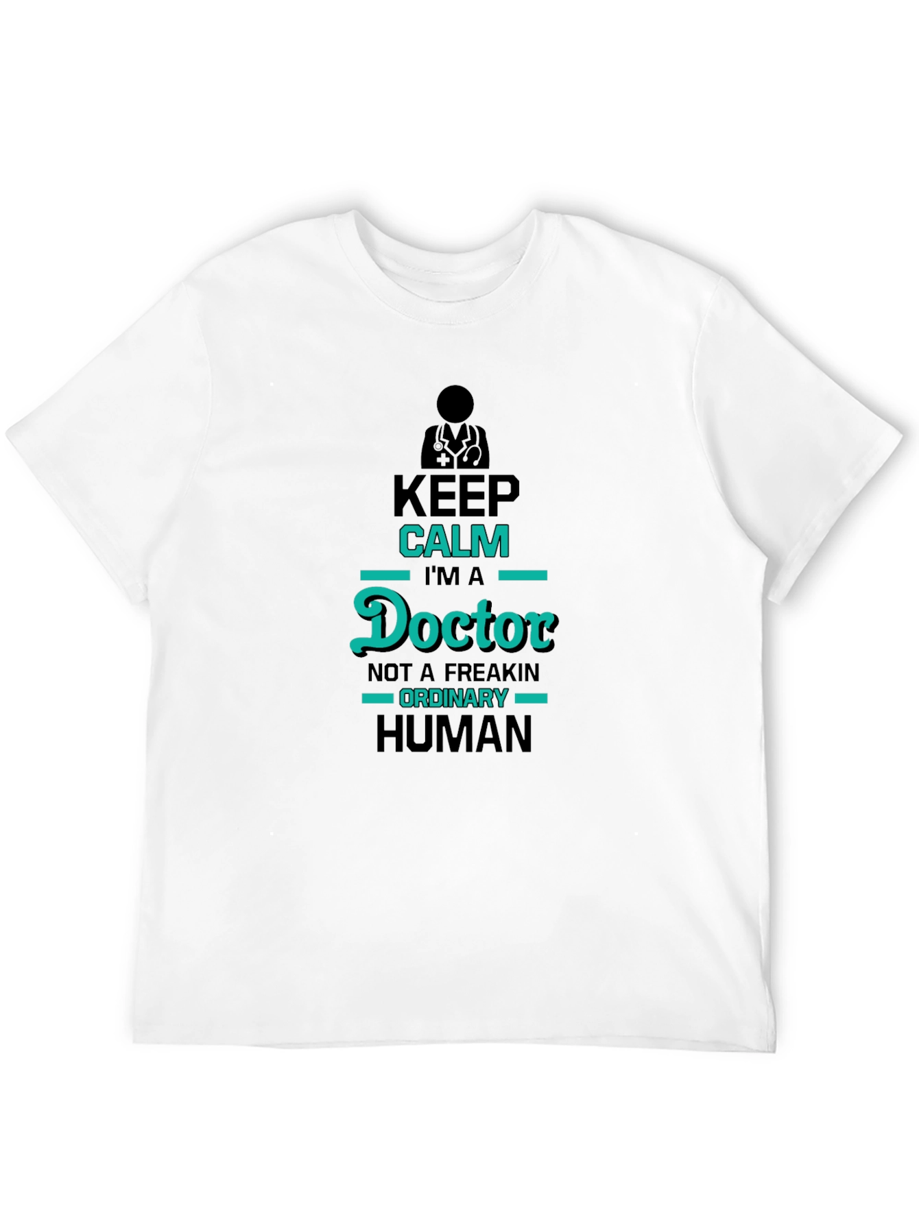 Keep Calm Im A Doctor Black T-Shirt