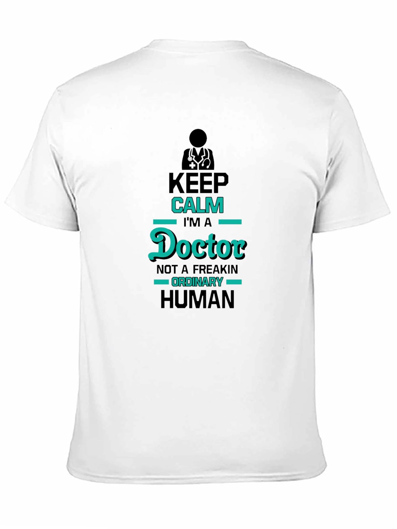 Keep Calm Im A Doctor Black T-Shirt