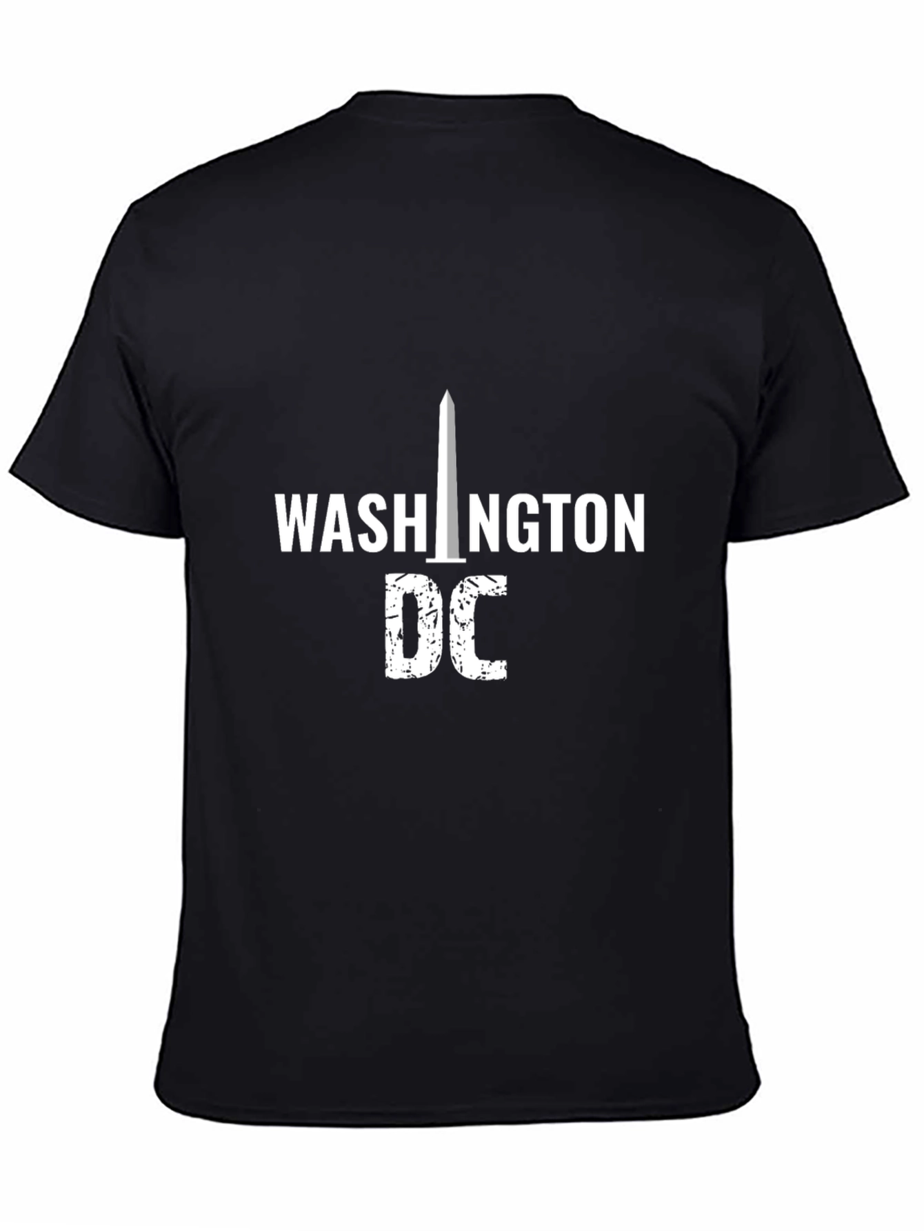 Washington DC Obelisk Graphic Black T-Shirt