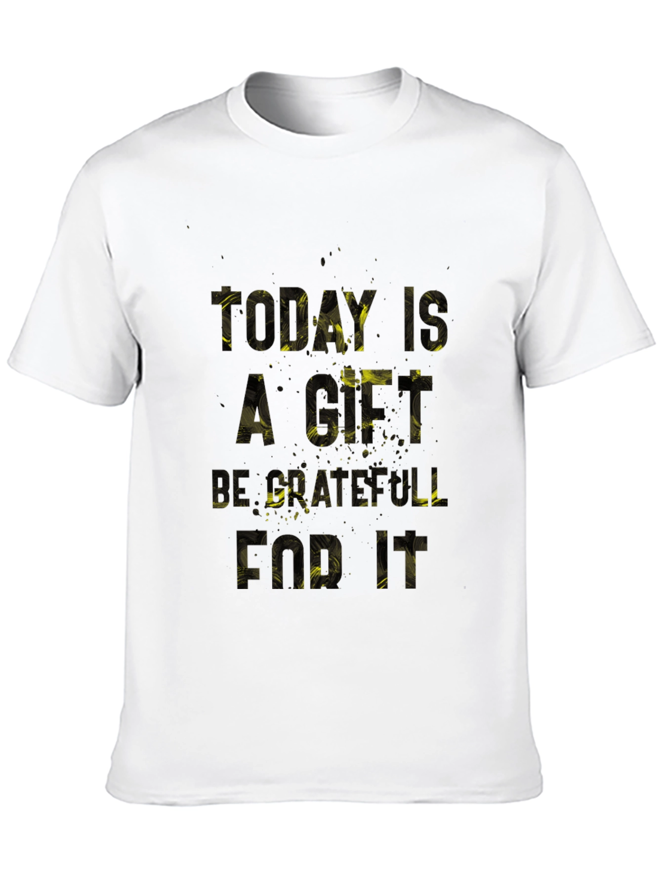 Grateful Today Black Graphic T-Shirt