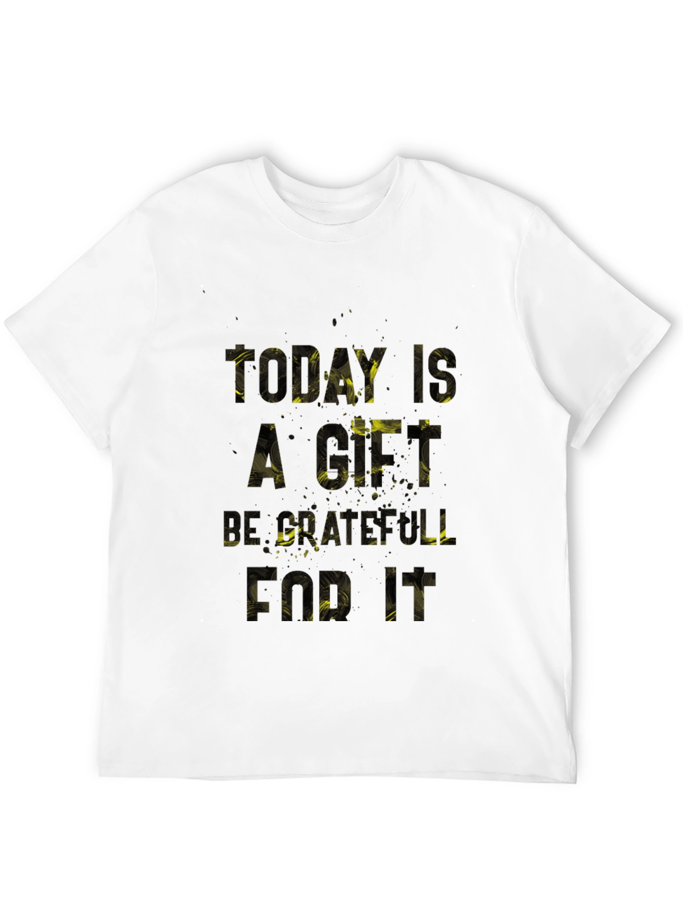 Grateful Today Black Graphic T-Shirt