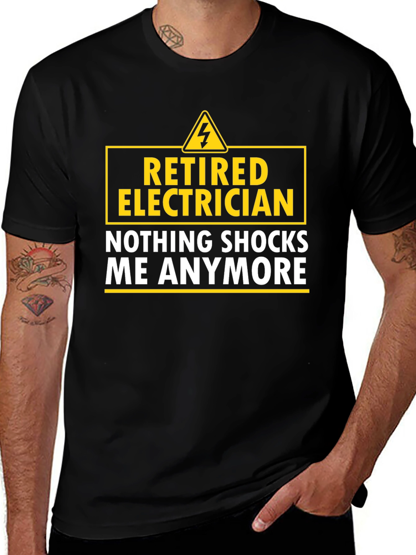 Retired Electrician T-Shirt - Nothing Shocks Me