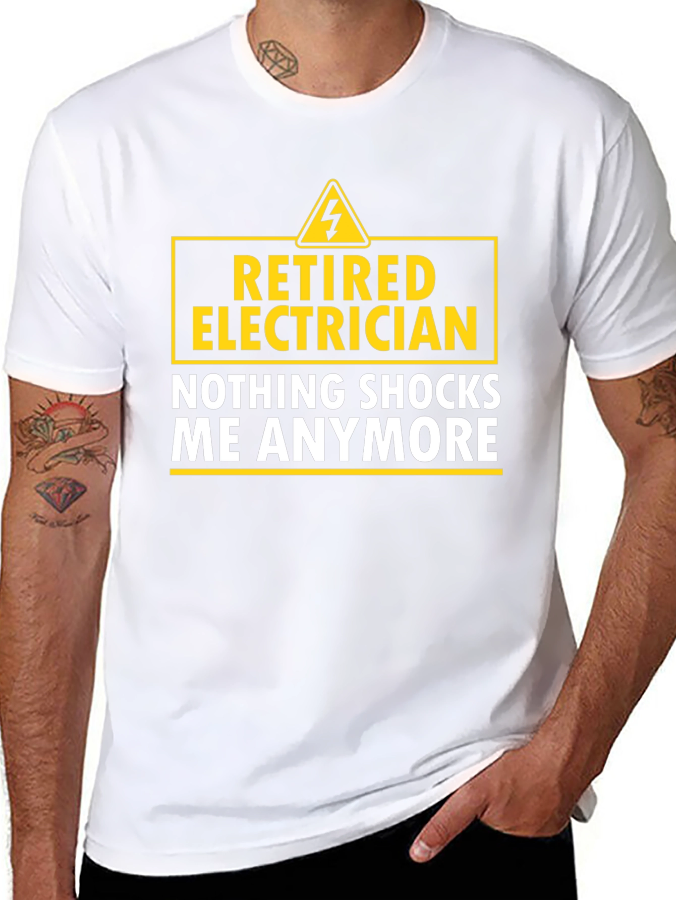 Retired Electrician T-Shirt - Nothing Shocks Me