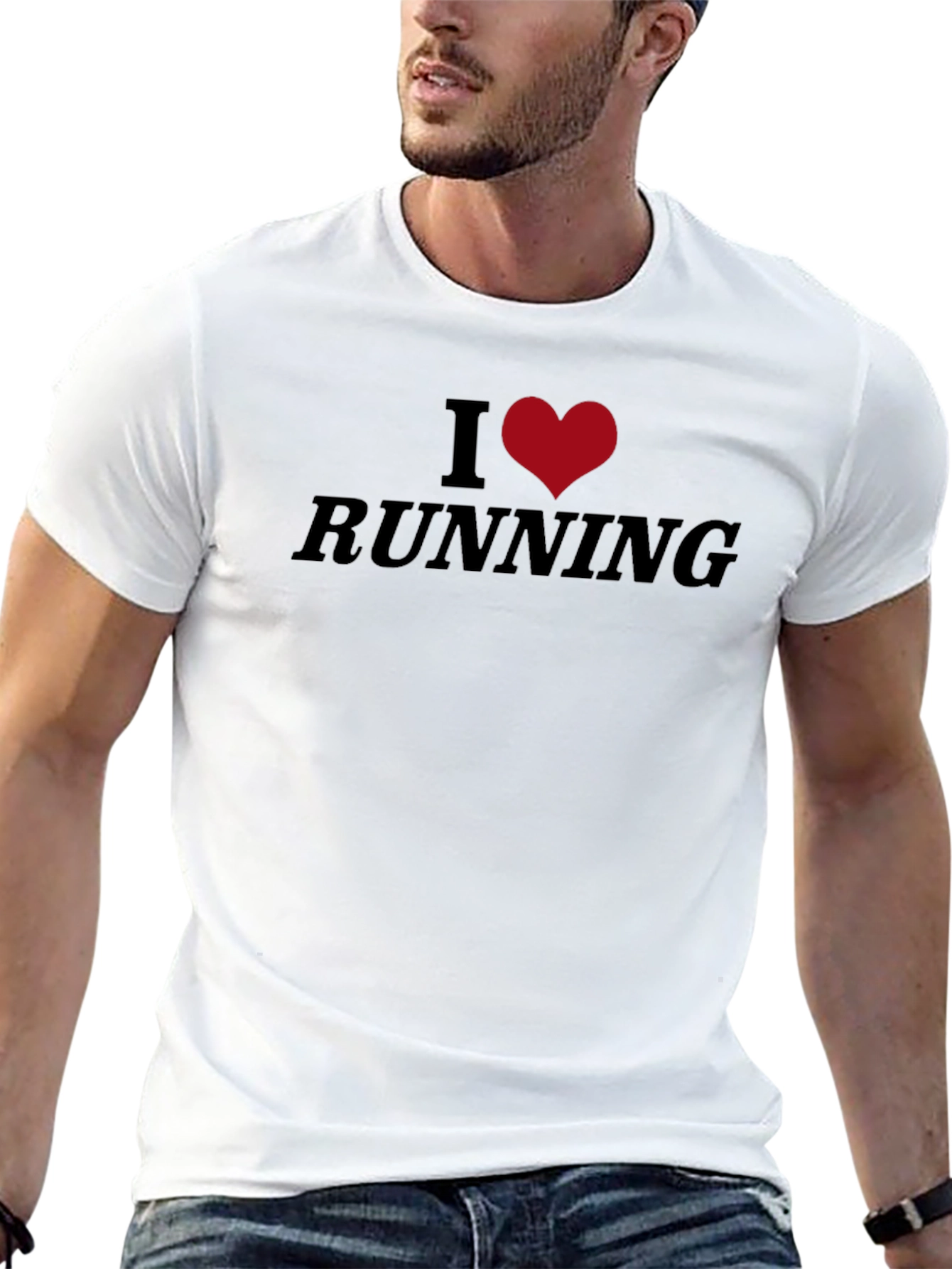I Love Running T-Shirt - Sporty Graphic Tee