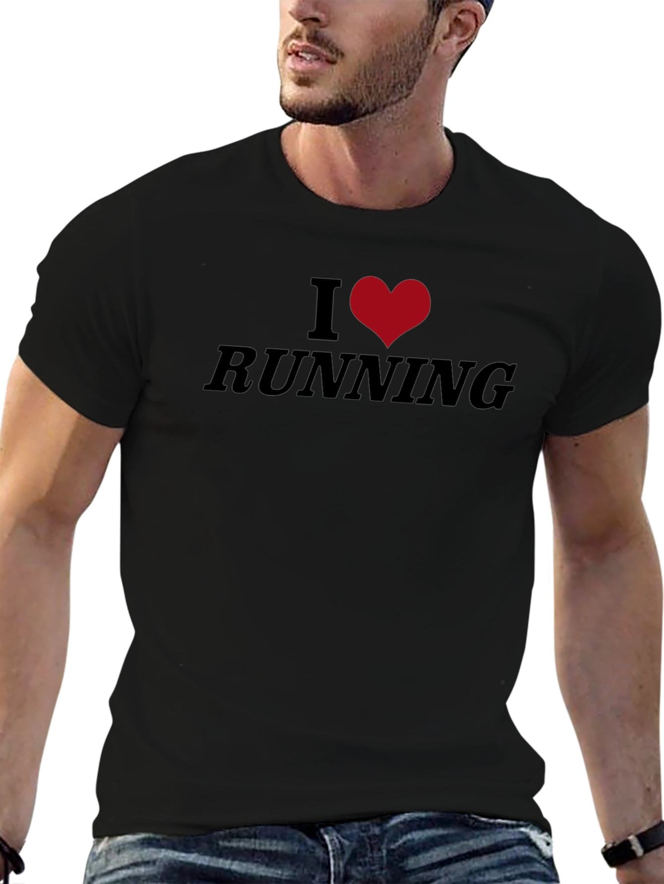 I Love Running T-Shirt - Sporty Graphic Tee