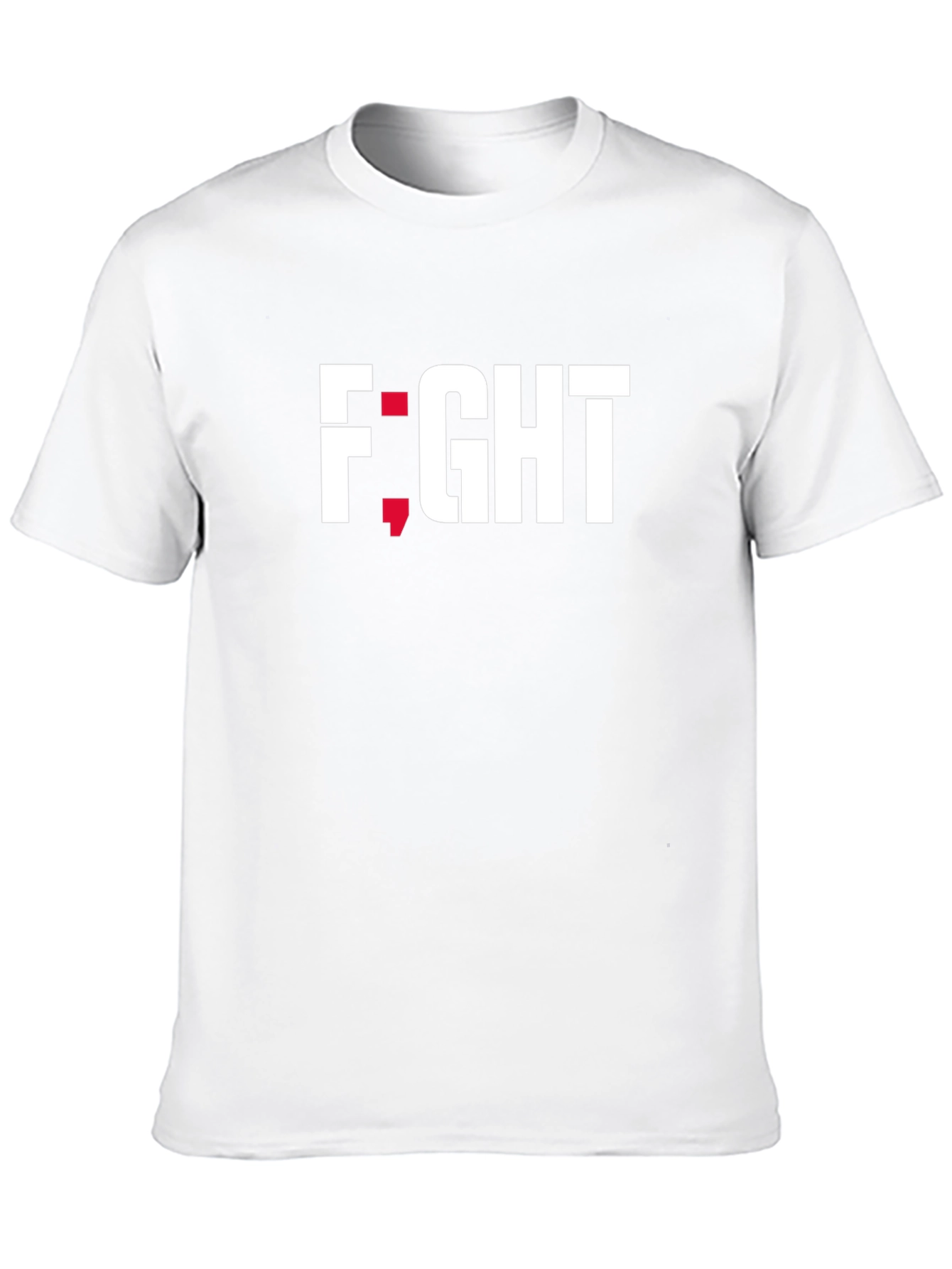 Fight Semicolon Mental Health Awareness Tee