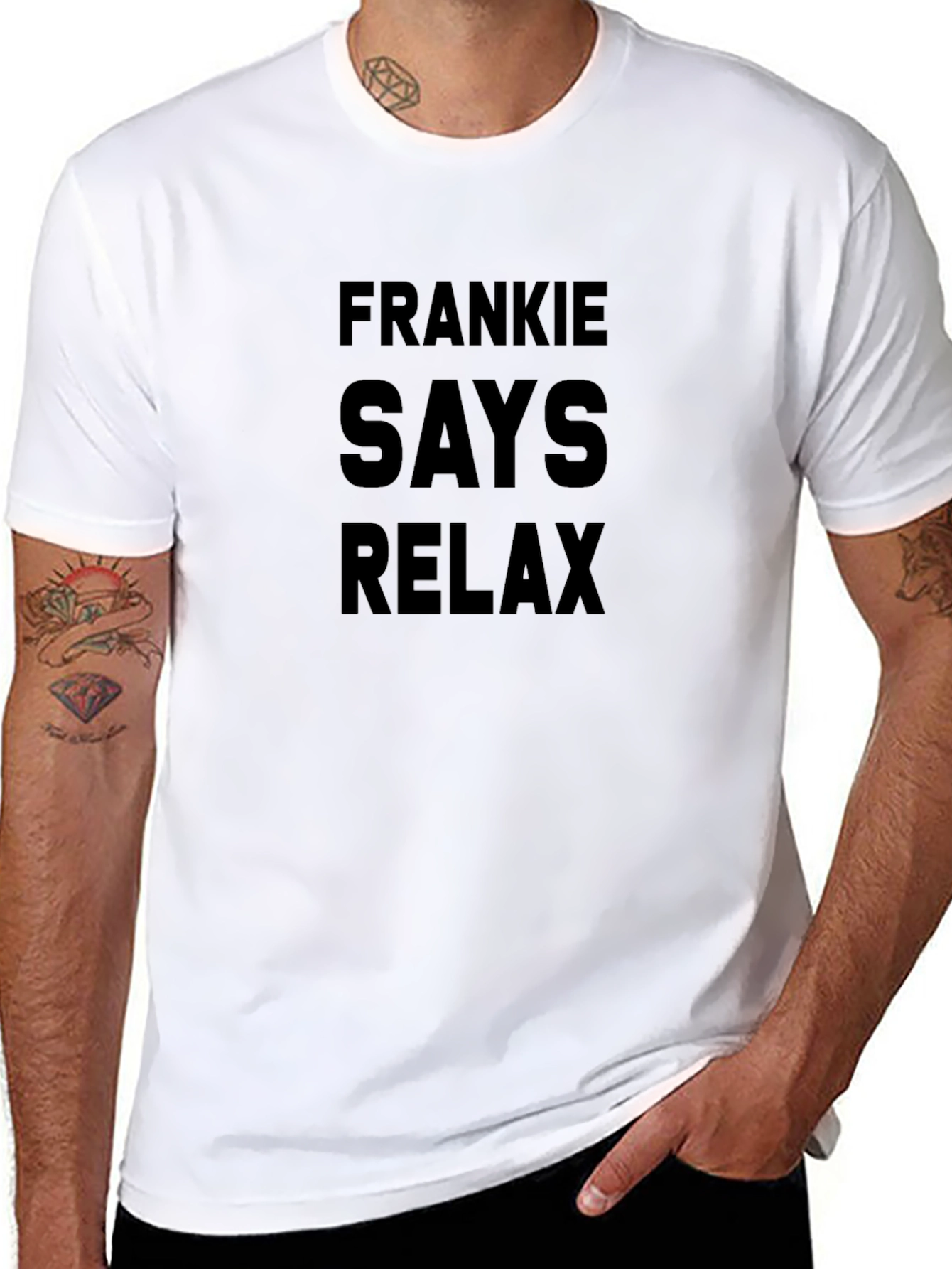 Frankie Says Relax Graphic Tee - Classic Slogan T-Shirt