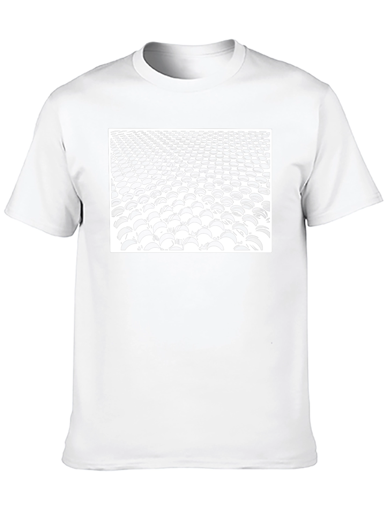 Abstract Black Crew Neck T-Shirt