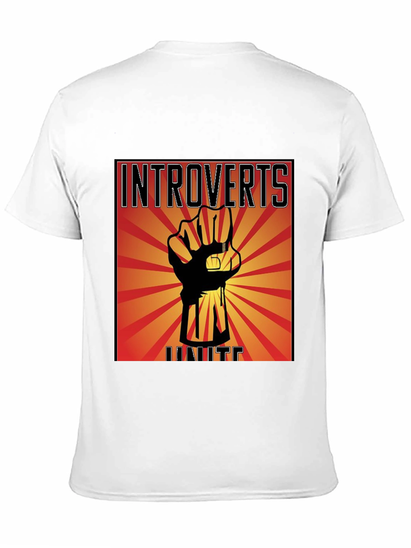 Introverts Unite Graphic T-Shirt - Black Cotton Tee