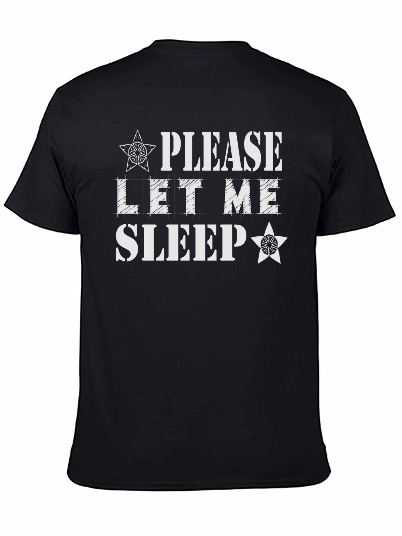 Please Let Me Sleep Graphic Tee - Black