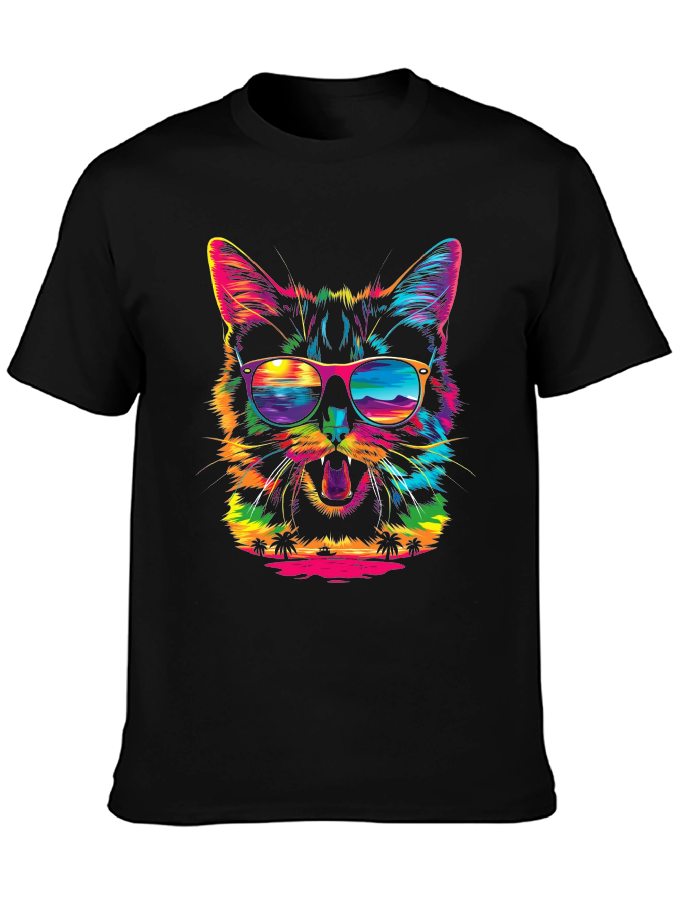 Retro Cat Graphic Tee