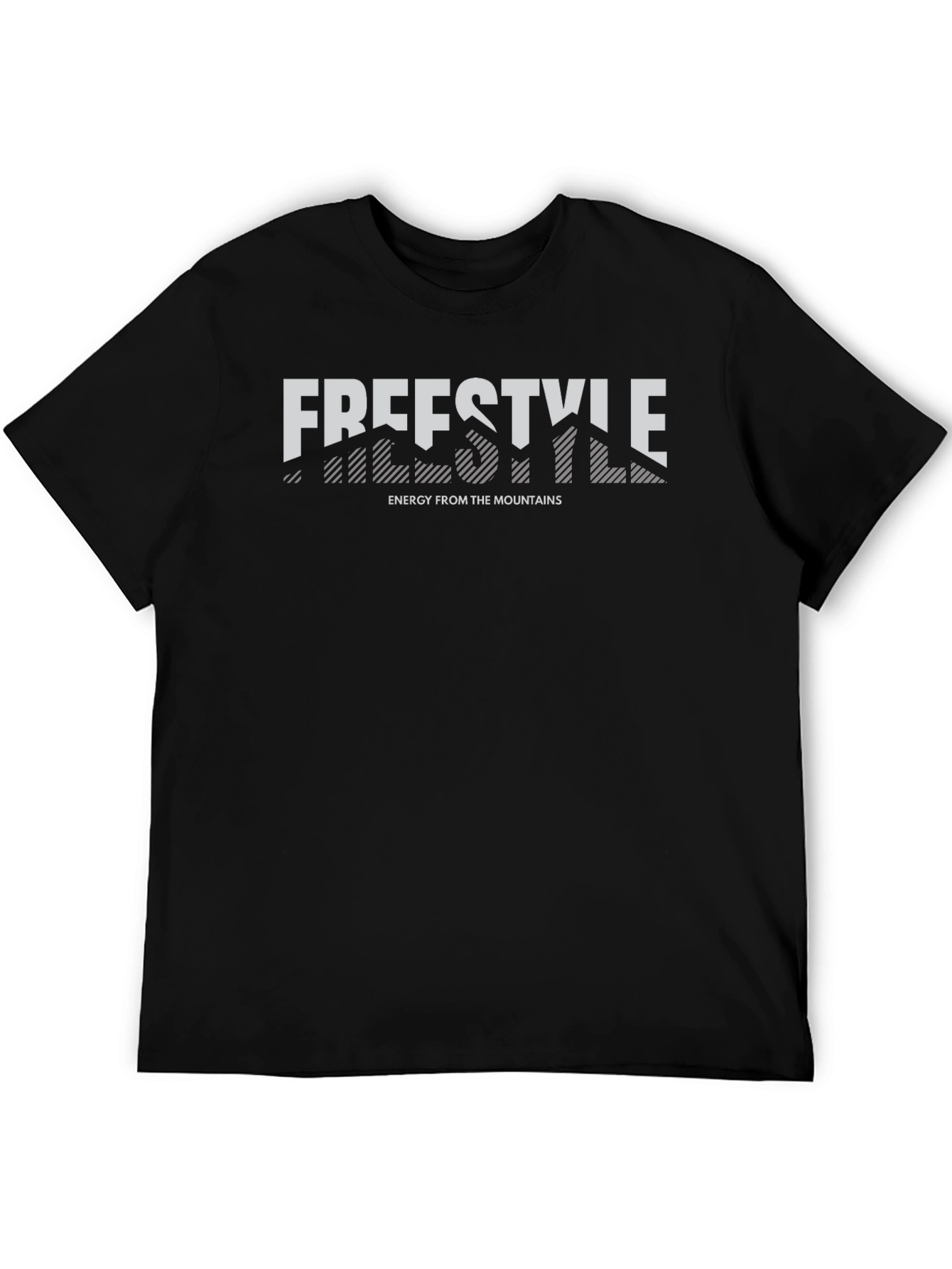 Freestyle Energy Mountains Graphic T-Shirt - Black