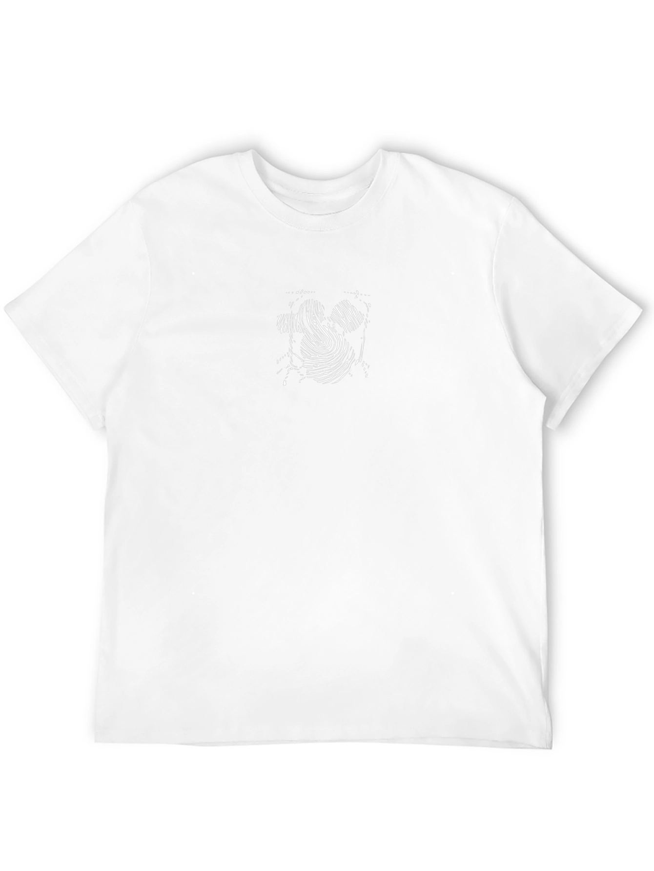 Fingerprint Mickey Mouse Black T-Shirt