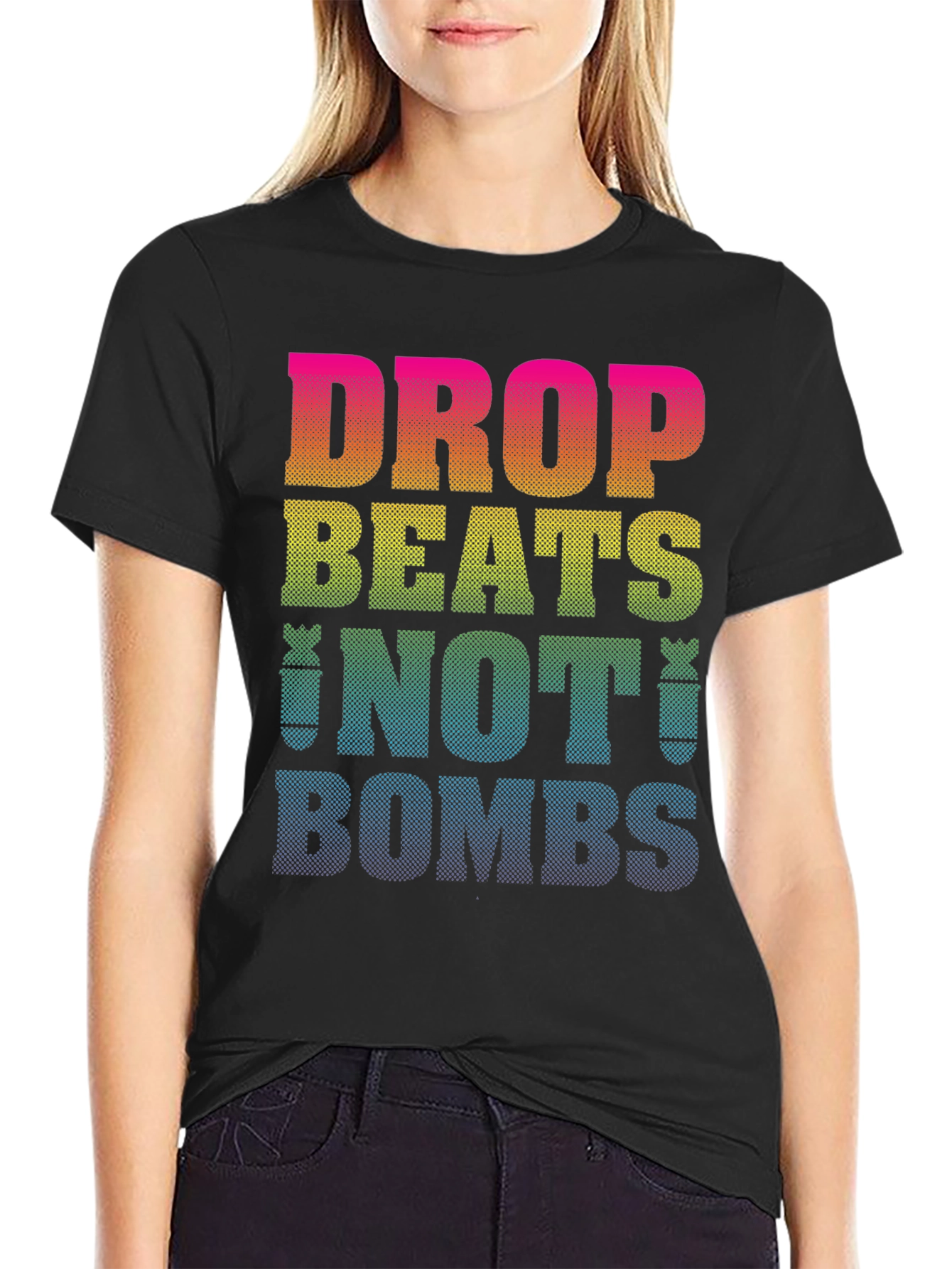 Drop Beats Not Bombs Graphic T-Shirt