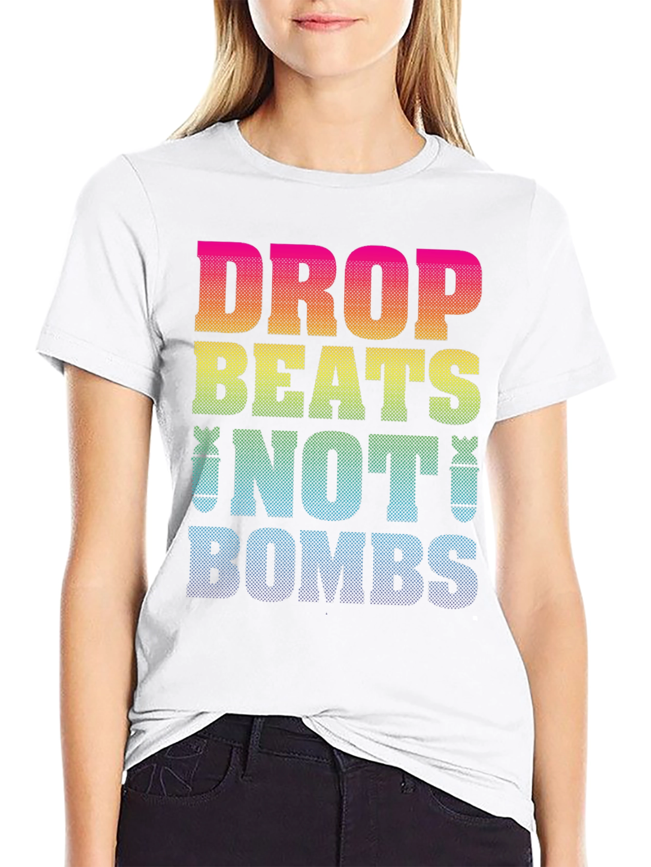 Drop Beats Not Bombs Graphic T-Shirt