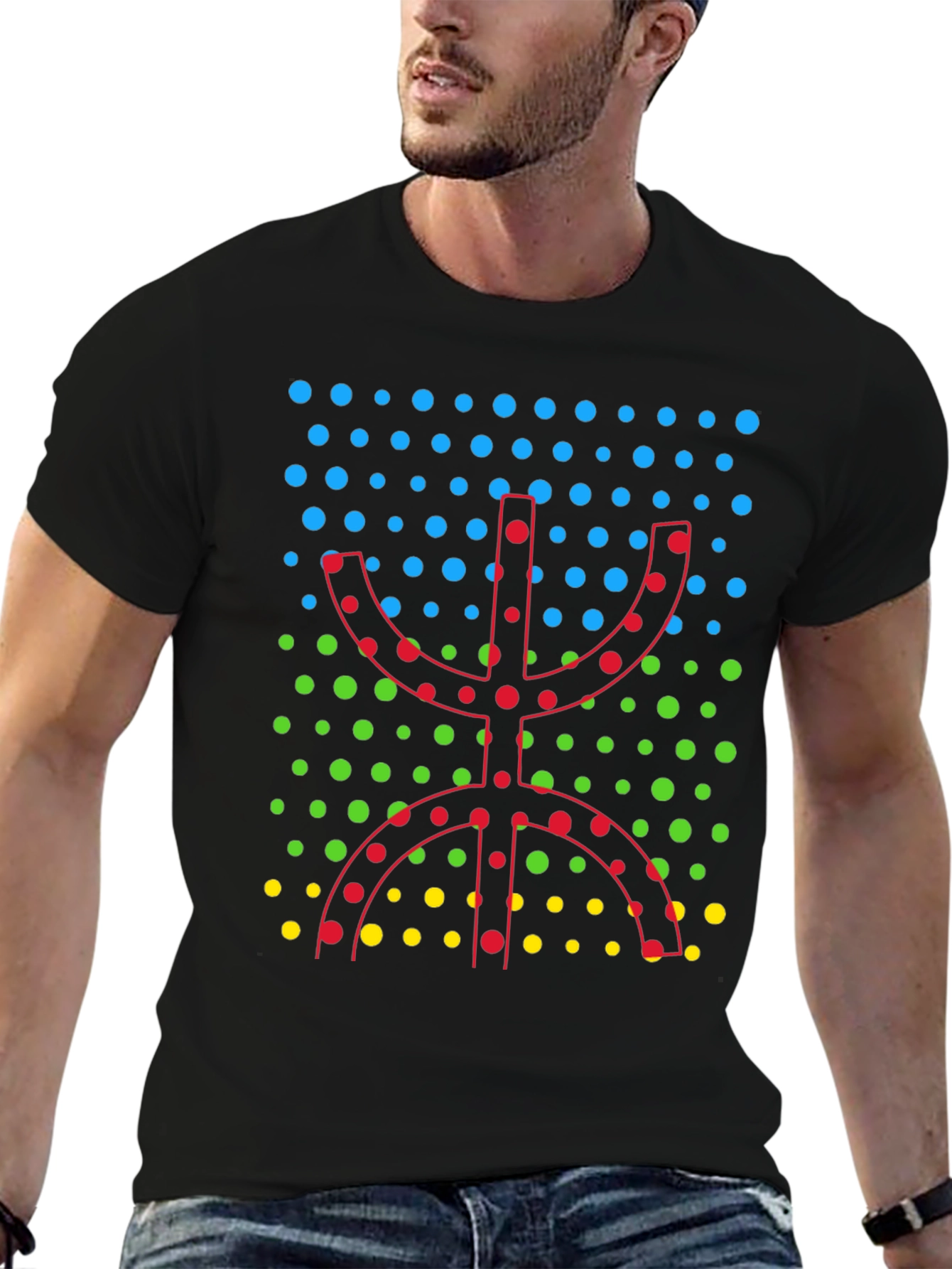 Amazigh Symbol Black T-Shirt