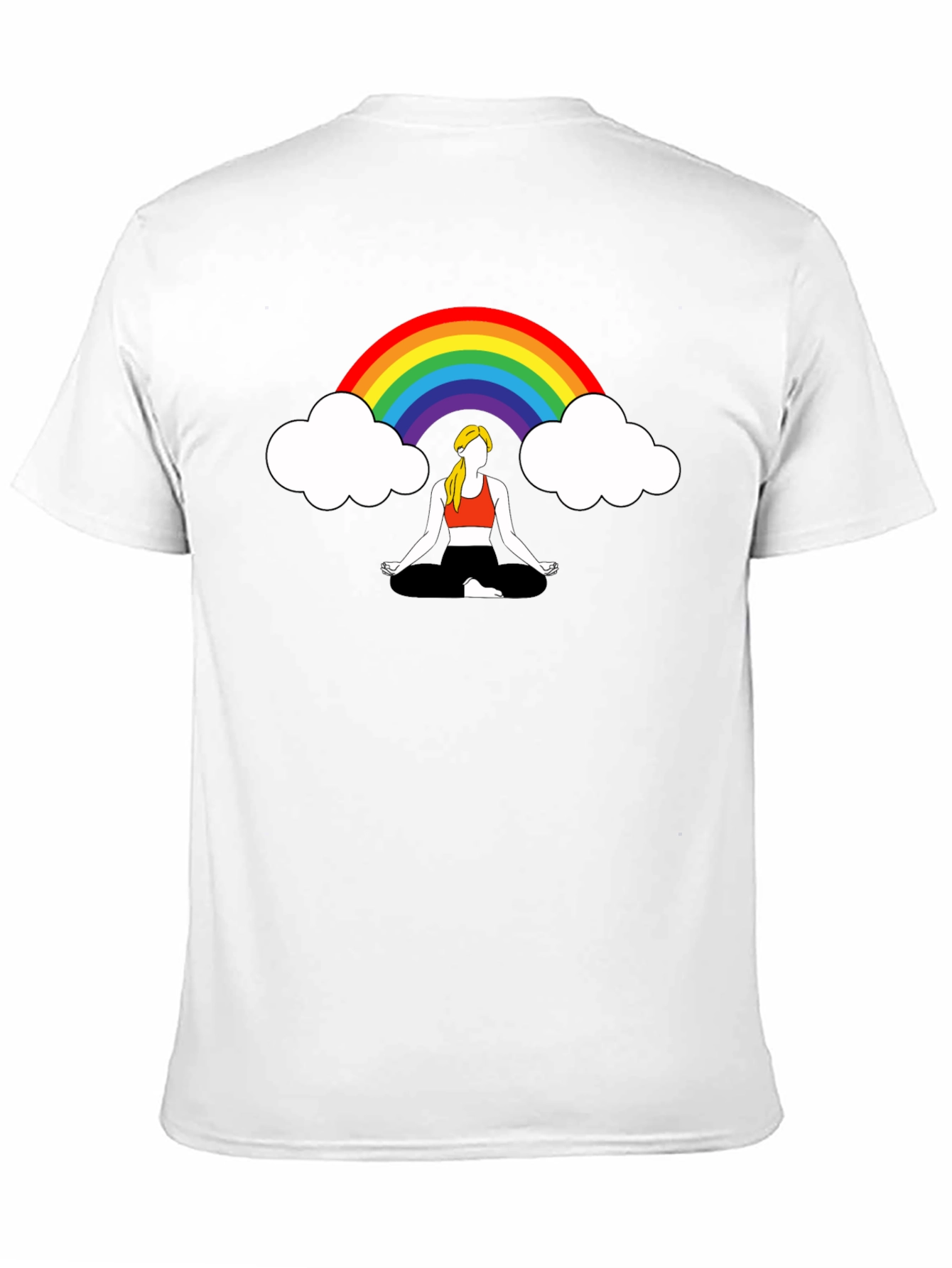 Rainbow Meditation Graphic Tee