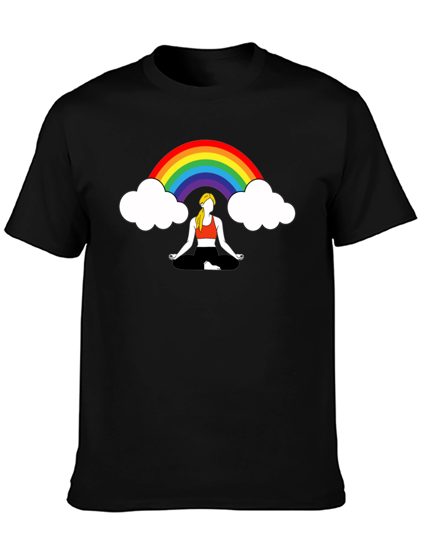 Rainbow Meditation Graphic Tee