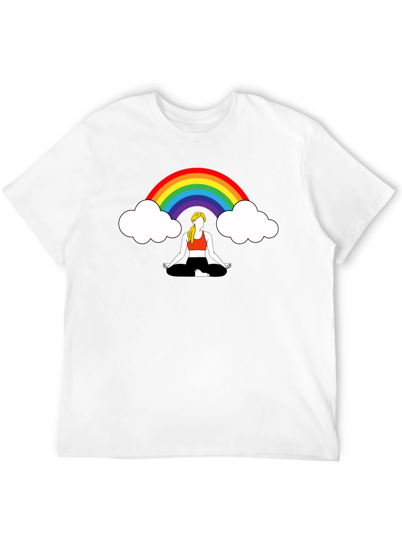Rainbow Meditation Graphic Tee