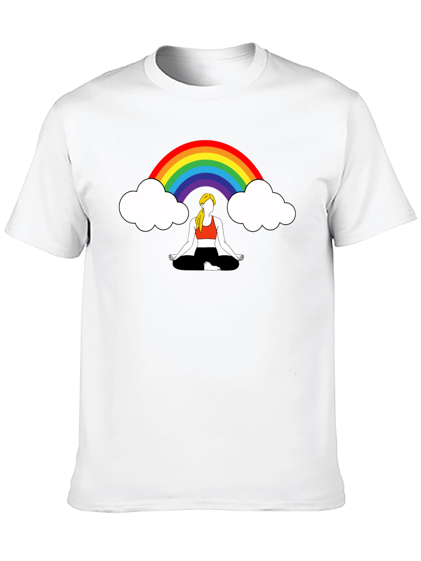 Rainbow Meditation Graphic Tee