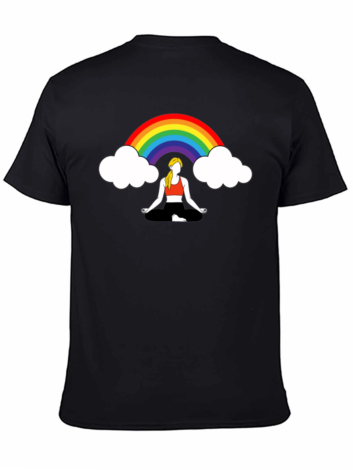 Rainbow Meditation Graphic Tee