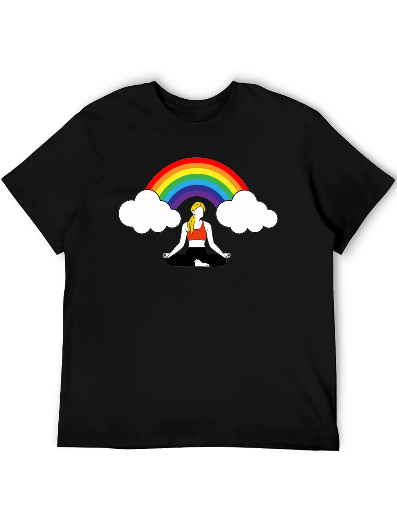 Rainbow Meditation Graphic Tee