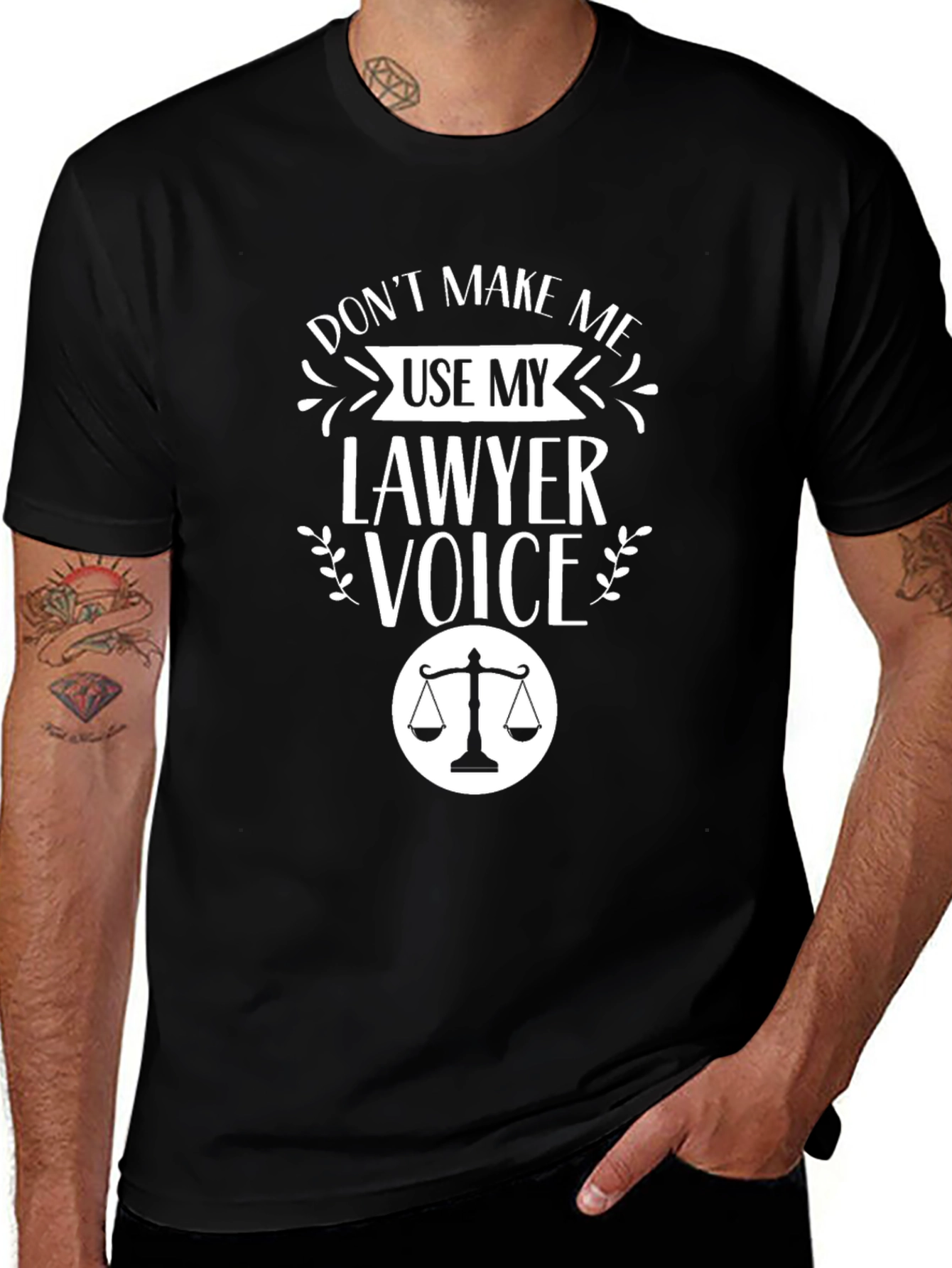 Lawyer Voice Graphic Tee - Funny Attorney T-Shirt