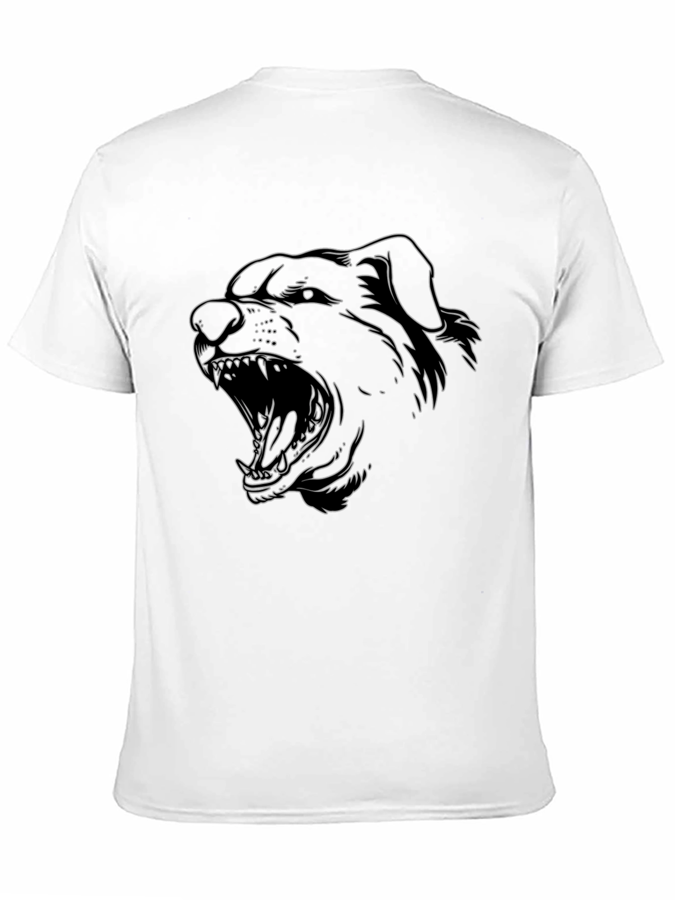 Rottweiler Outline Graphic Tee - Black