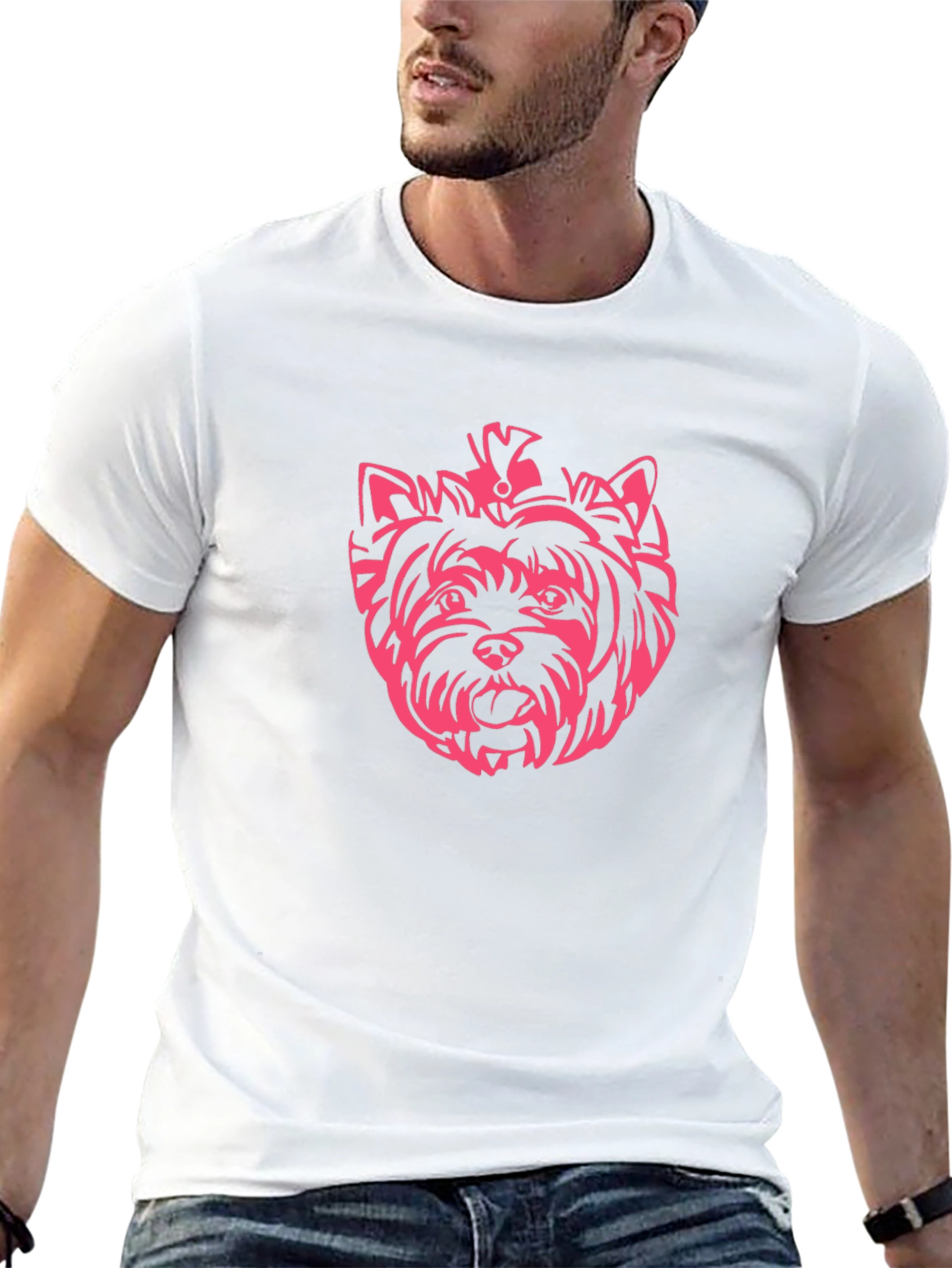 Yorkie Dog Black T-Shirt - Fun Graphic Tee