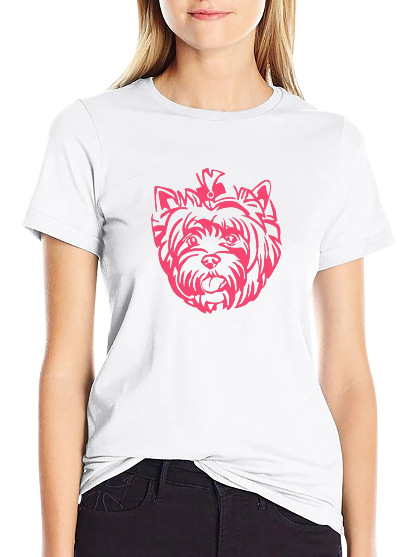 Yorkie Dog Black T-Shirt - Fun Graphic Tee