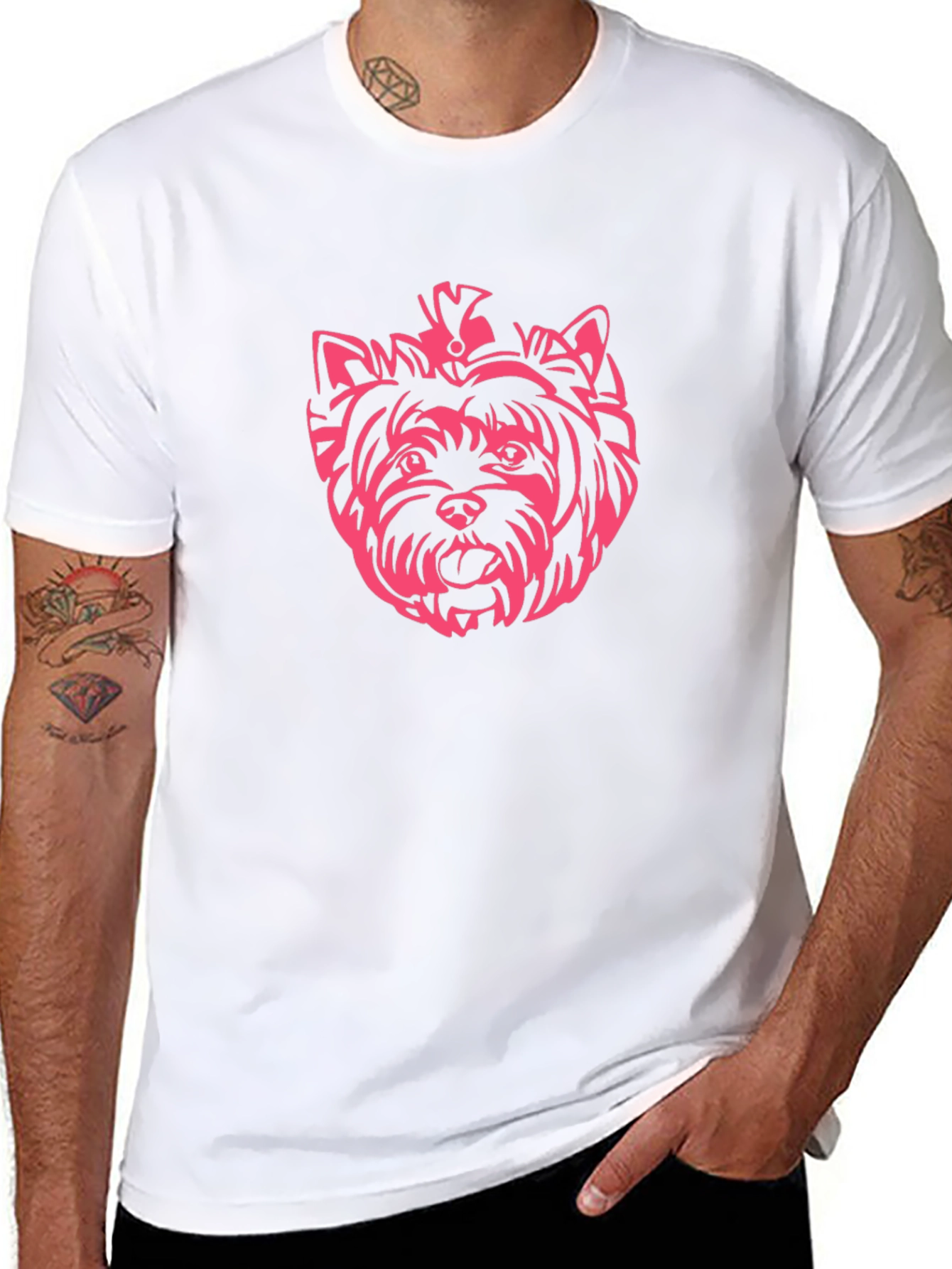 Yorkie Dog Black T-Shirt - Fun Graphic Tee