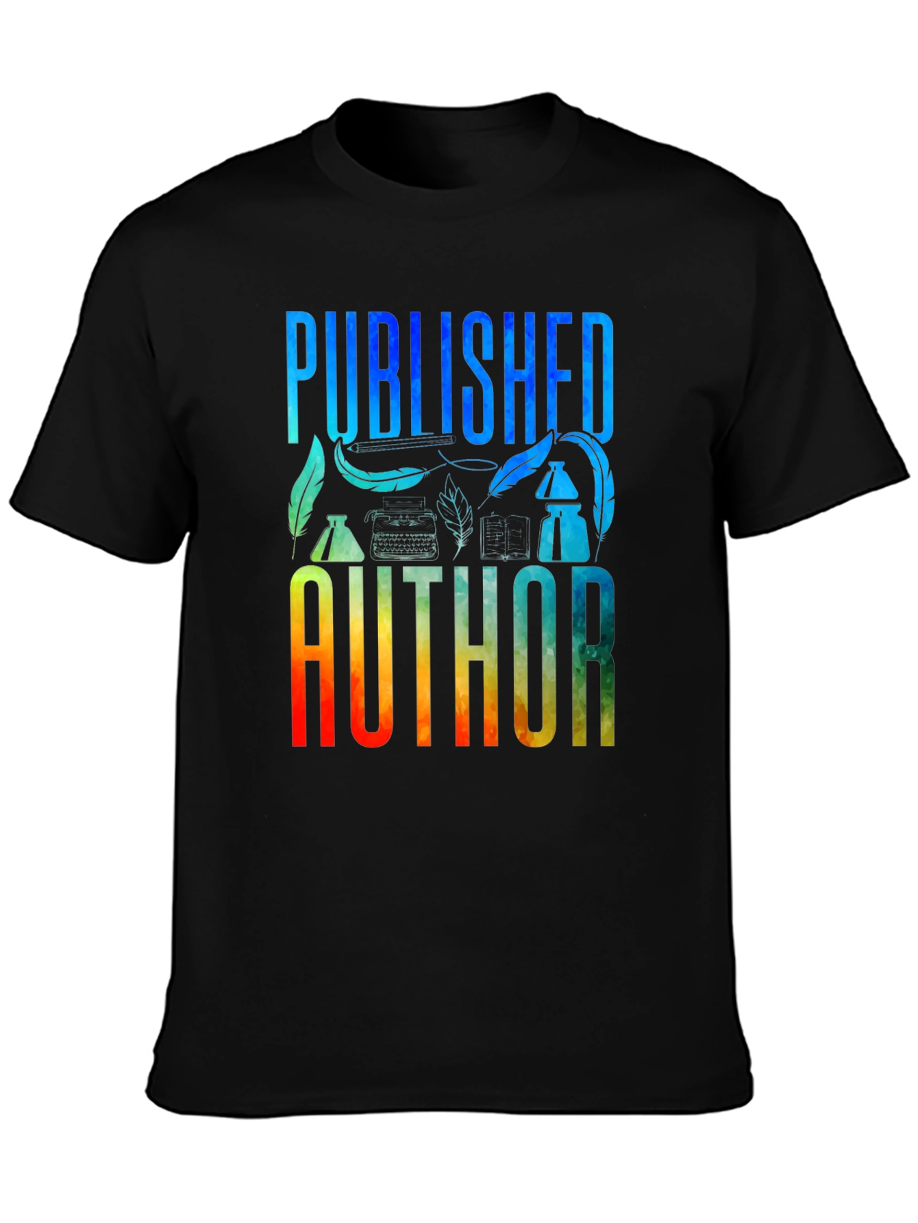 Published Author Graphic T-Shirt - Black