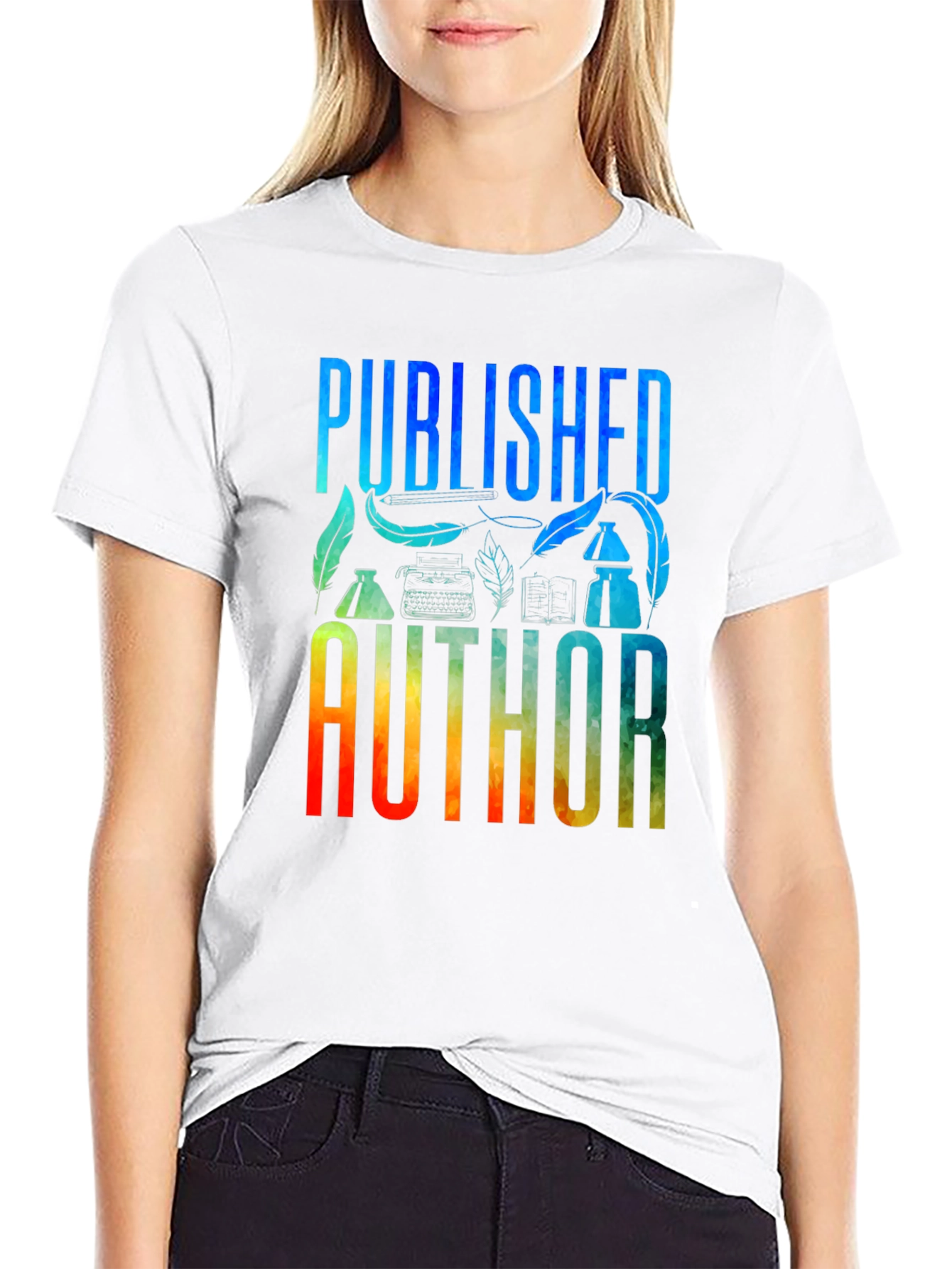 Published Author Graphic T-Shirt - Black