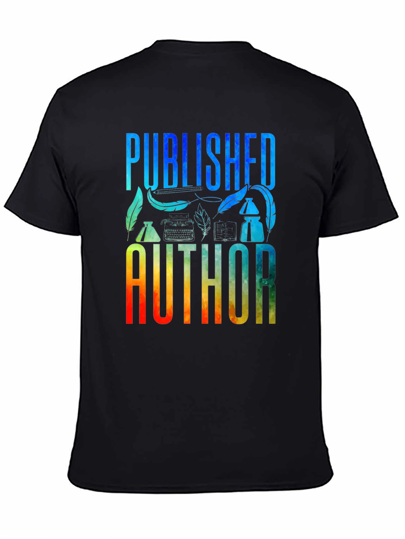 Published Author Graphic T-Shirt - Black