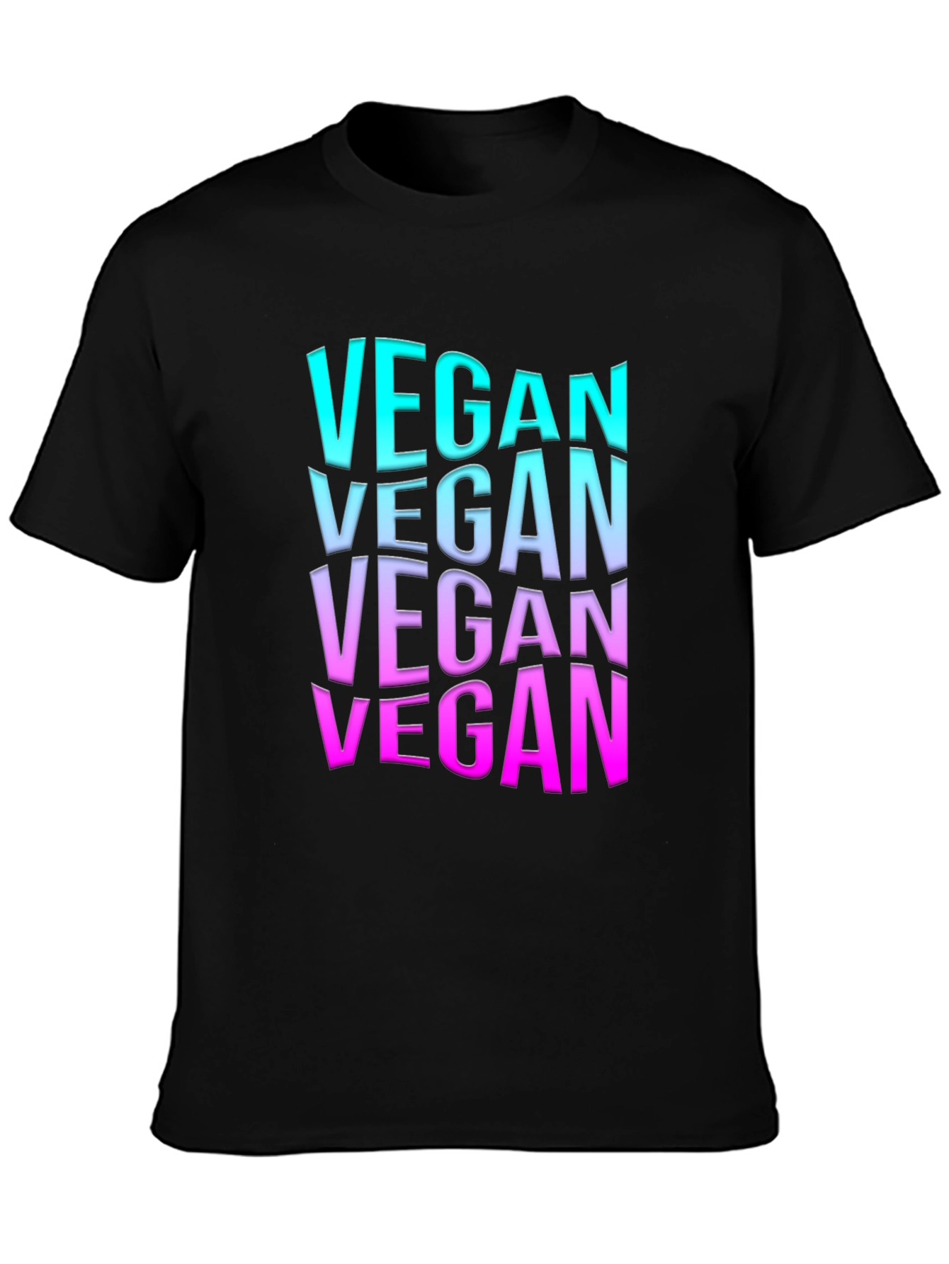 Vegan Gradient T-Shirt - Trendy Vegan Apparel