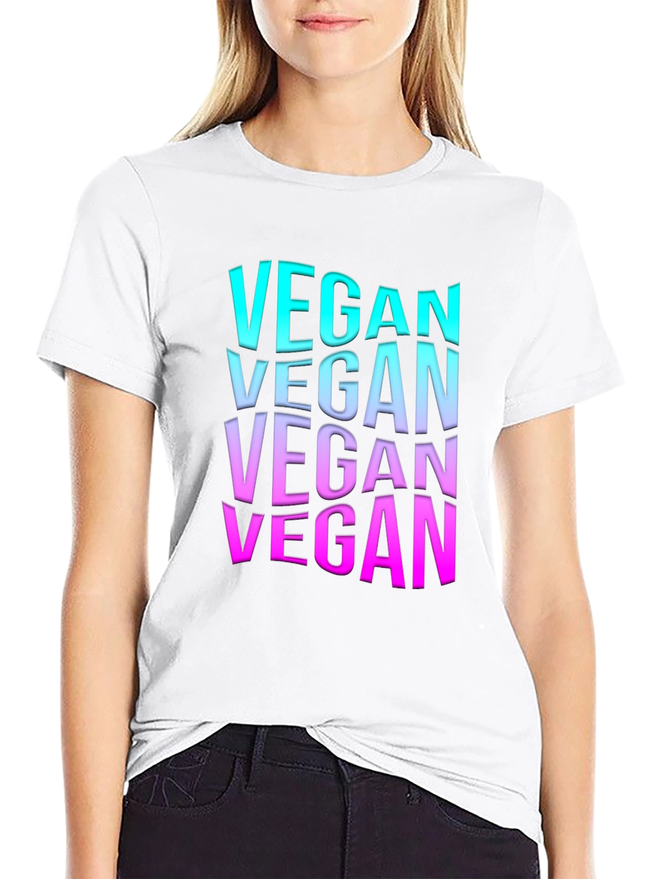 Vegan Gradient T-Shirt - Trendy Vegan Apparel