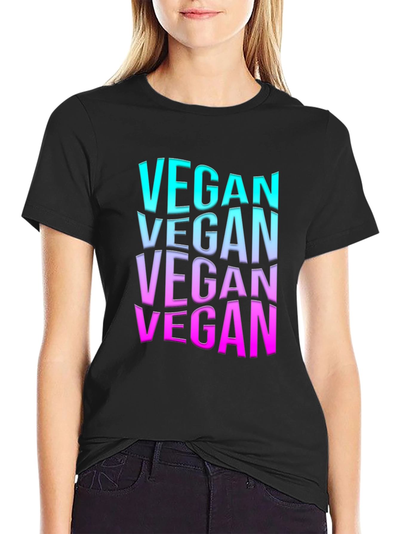 Vegan Gradient T-Shirt - Trendy Vegan Apparel