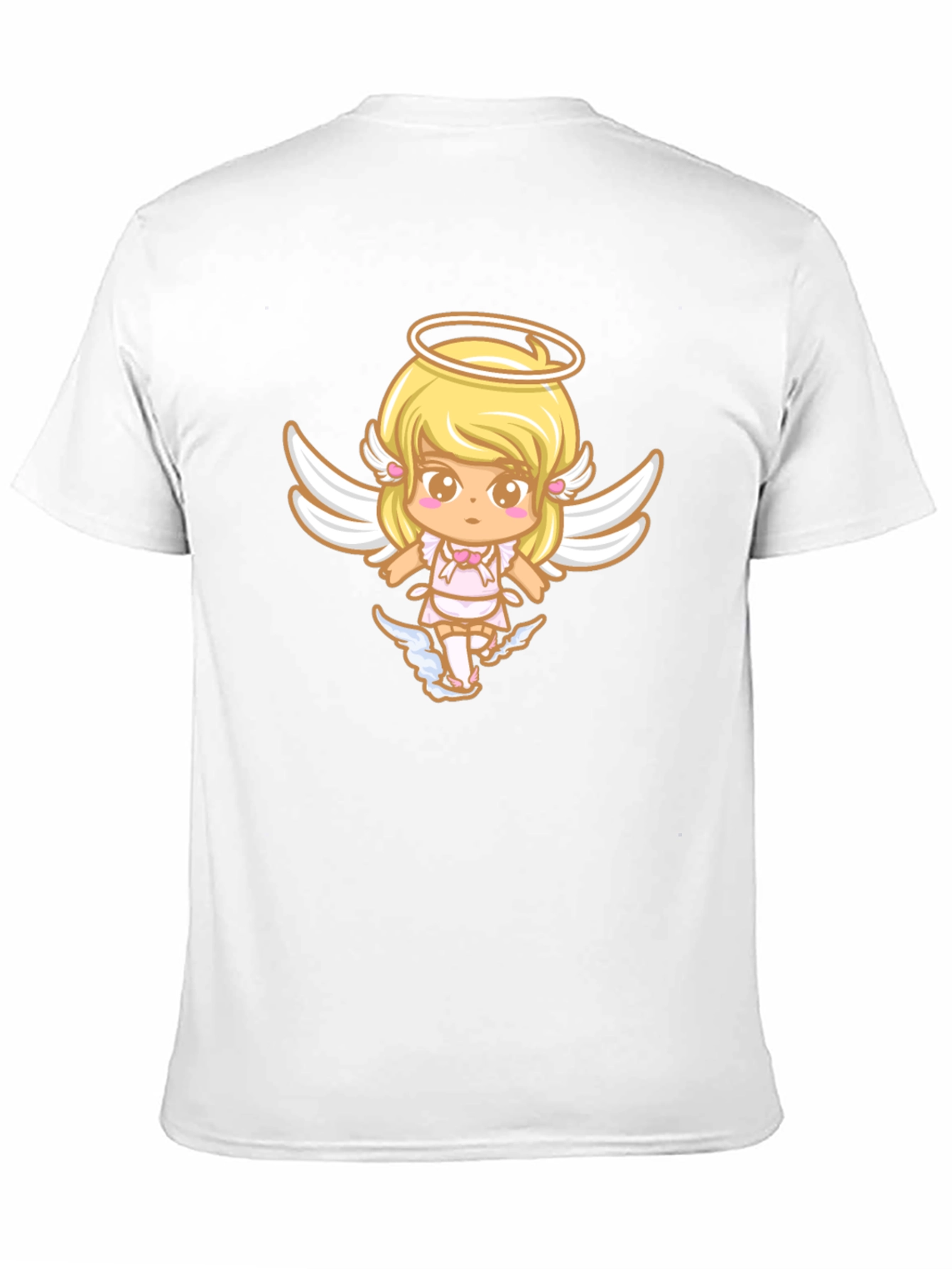 Cute Angel Graphic Black T-Shirt